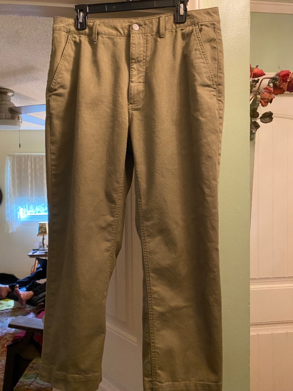 Quince organic stretch cotton twill pants